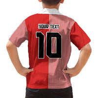 Custom Denmark National Football Family Matching Short Sleeve Bodycon Dress and Hawaiian Shirt The Red and Whites Sporty Style - Wonder Print Shop