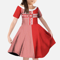Custom Denmark National Football Family Matching Summer Maxi Dress and Hawaiian Shirt The Red and Whites Sporty Style - Wonder Print Shop