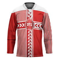 Custom Denmark National Football Hockey Jersey The Red and Whites Sporty Style - Wonder Print Shop