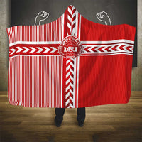 Denmark National Football Hooded Blanket The Red and Whites Sporty Style - Wonder Print Shop