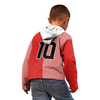 Custom Denmark National Football Kid Hoodie The Red and Whites Sporty Style - Wonder Print Shop