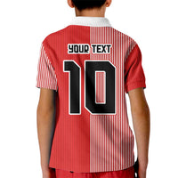 Custom Denmark National Football Kid Polo Shirt The Red and Whites Sporty Style - Wonder Print Shop