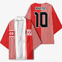 Custom Denmark National Football Kimono The Red and Whites Sporty Style - Wonder Print Shop