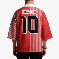 Custom Denmark National Football Kimono The Red and Whites Sporty Style - Wonder Print Shop