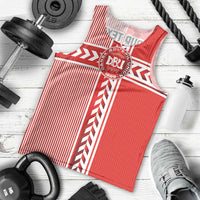 Custom Denmark National Football Men Tank Top The Red and Whites Sporty Style - Wonder Print Shop