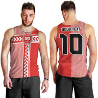 Custom Denmark National Football Men Tank Top The Red and Whites Sporty Style - Wonder Print Shop