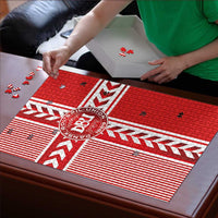 Denmark National Football Puzzle The Red and Whites Sporty Style - Wonder Print Shop