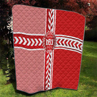 Denmark National Football Quilt The Red and Whites Sporty Style - Wonder Print Shop