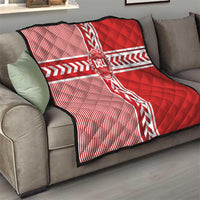 Denmark National Football Quilt The Red and Whites Sporty Style - Wonder Print Shop