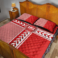Denmark National Football Quilt Bed Set The Red and Whites Sporty Style - Wonder Print Shop