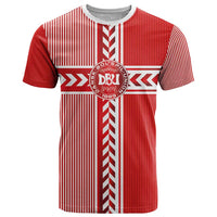Custom Denmark National Football T Shirt The Red and Whites Sporty Style - Wonder Print Shop