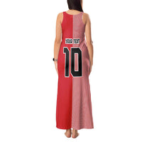 Custom Denmark National Football Tank Maxi Dress The Red and Whites Sporty Style - Wonder Print Shop