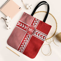 Denmark National Football Tote Bag The Red and Whites Sporty Style - Wonder Print Shop