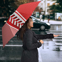 Denmark National Football Umbrella The Red and Whites Sporty Style - Wonder Print Shop