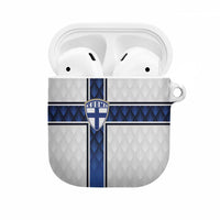 Finland National Football AirPods Case Pine Trees with Diamond Shapes - Wonder Print Shop
