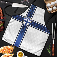 Finland National Football Apron Pine Trees with Diamond Shapes - Wonder Print Shop