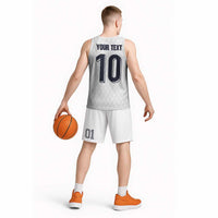 Custom Finland National Football Basketball Jersey Pine Trees with Diamond Shapes - Wonder Print Shop