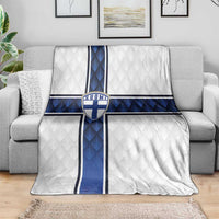 Finland National Football Blanket Pine Trees with Diamond Shapes - Wonder Print Shop