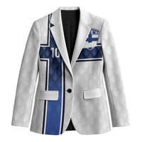 Custom Finland National Football Blazer Pine Trees with Diamond Shapes - Wonder Print Shop