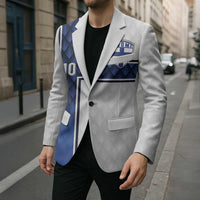 Custom Finland National Football Blazer Pine Trees with Diamond Shapes - Wonder Print Shop