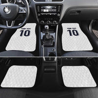 Custom Finland National Football Car Mats Pine Trees with Diamond Shapes - Wonder Print Shop