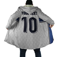 Custom Finland National Football Cloak Pine Trees with Diamond Shapes - Wonder Print Shop