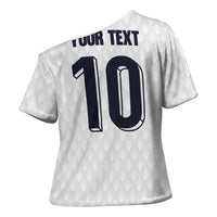 Custom Finland National Football Cross Shoulder Shirt Pine Trees with Diamond Shapes - Wonder Print Shop