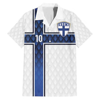 Custom Finland National Football Family Matching Mermaid Dress and Hawaiian Shirt Pine Trees with Diamond Shapes - Wonder Print Shop