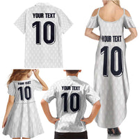 Custom Finland National Football Family Matching Summer Maxi Dress and Hawaiian Shirt Pine Trees with Diamond Shapes - Wonder Print Shop