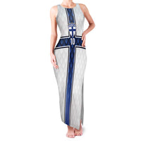 Custom Finland National Football Family Matching Tank Maxi Dress and Hawaiian Shirt Pine Trees with Diamond Shapes - Wonder Print Shop