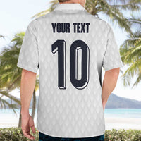 Custom Finland National Football Hawaiian Shirt Pine Trees with Diamond Shapes - Wonder Print Shop