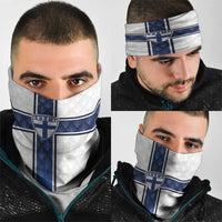 Finland National Football Neck Gaiter Pine Trees with Diamond Shapes - Wonder Print Shop