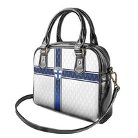 Finland National Football Shoulder Handbag Pine Trees with Diamond Shapes - Wonder Print Shop