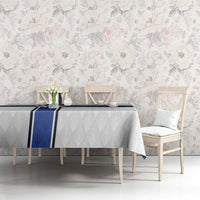 Finland National Football Tablecloth Pine Trees with Diamond Shapes - Wonder Print Shop