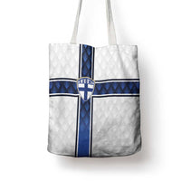 Finland National Football Tote Bag Pine Trees with Diamond Shapes - Wonder Print Shop