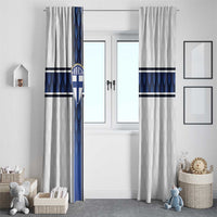 Finland National Football Window Curtain Pine Trees with Diamond Shapes - Wonder Print Shop