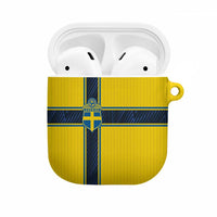 Sweden National Football AirPods Case Glory The Blue and Yellow - Wonder Print Shop