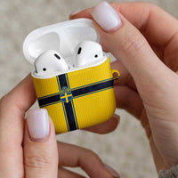 Sweden National Football AirPods Case Glory The Blue and Yellow - Wonder Print Shop