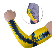 Custom Sweden National Football Arm Sleeves Glory The Blue and Yellow - Wonder Print Shop