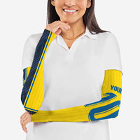 Custom Sweden National Football Arm Sleeves Glory The Blue and Yellow - Wonder Print Shop