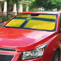 Sweden National Football Auto Sun Shade Glory The Blue and Yellow - Wonder Print Shop