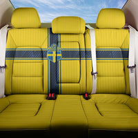 Sweden National Football Back Car Seat Cover Glory The Blue and Yellow - Wonder Print Shop
