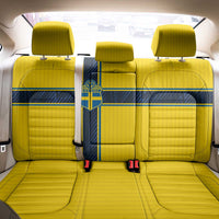 Sweden National Football Back Car Seat Cover Glory The Blue and Yellow - Wonder Print Shop