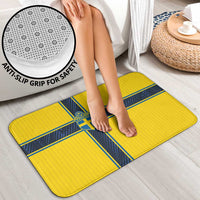 Sweden National Football Bathroom Set Glory The Blue and Yellow - Wonder Print Shop