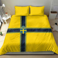 Sweden National Football Bedding Set Glory The Blue and Yellow - Wonder Print Shop