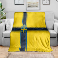 Sweden National Football Blanket Glory The Blue and Yellow - Wonder Print Shop