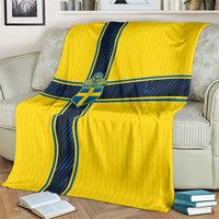 Sweden National Football Blanket Glory The Blue and Yellow - Wonder Print Shop