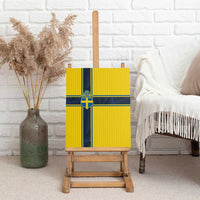 Sweden National Football Canvas Wall Art Glory The Blue and Yellow - Wonder Print Shop