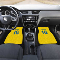Custom Sweden National Football Car Mats Glory The Blue and Yellow - Wonder Print Shop