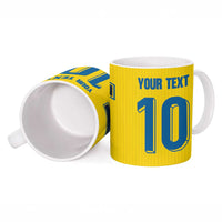 Custom Sweden National Football Ceramic Mug Glory The Blue and Yellow - Wonder Print Shop